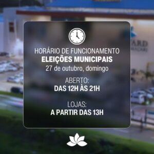 Horário de Funcionamento – 27/10 Horário de Funcionamento – 27/10
