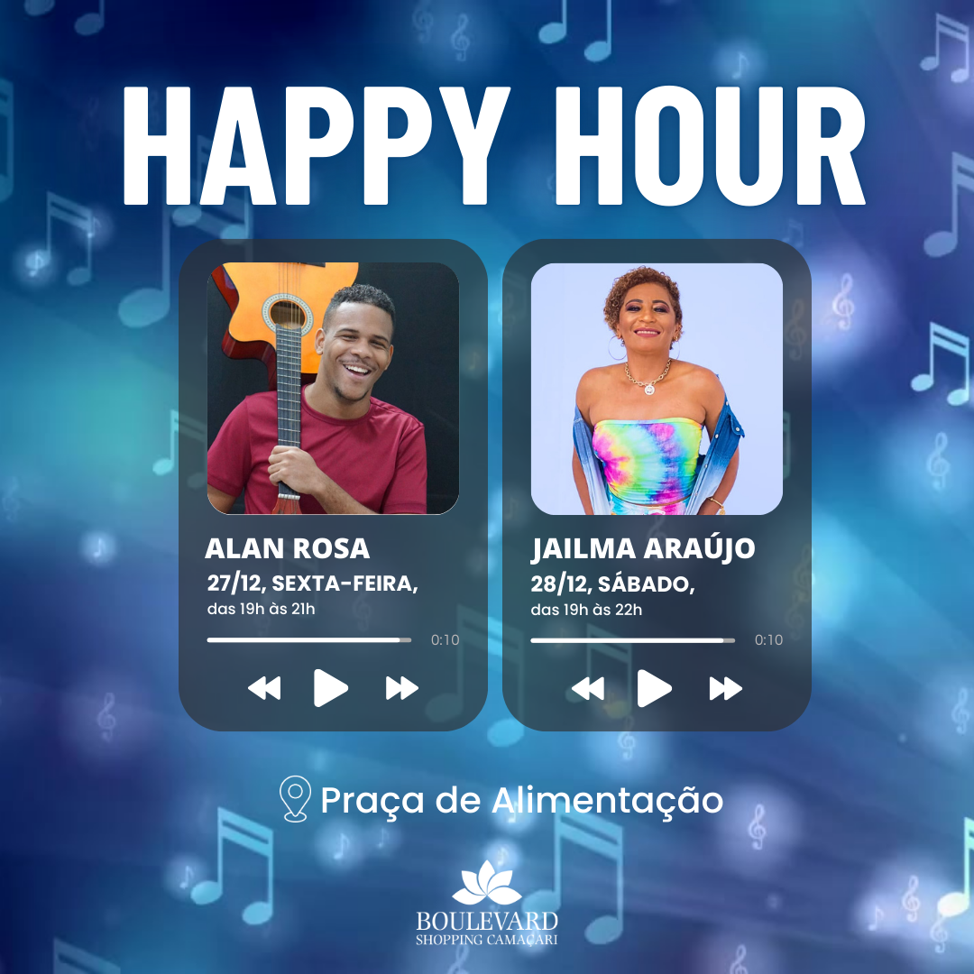 Happy Hour – 27 e 28/12 Happy Hour – 27 e 28/12