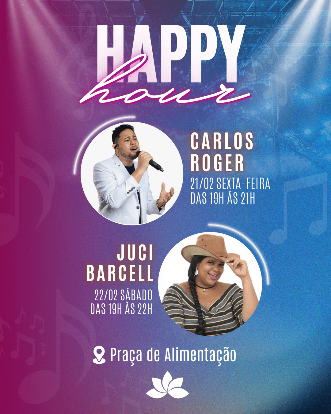 Happy Hour – 21 e 22/02 Happy Hour – 21 e 22/02
