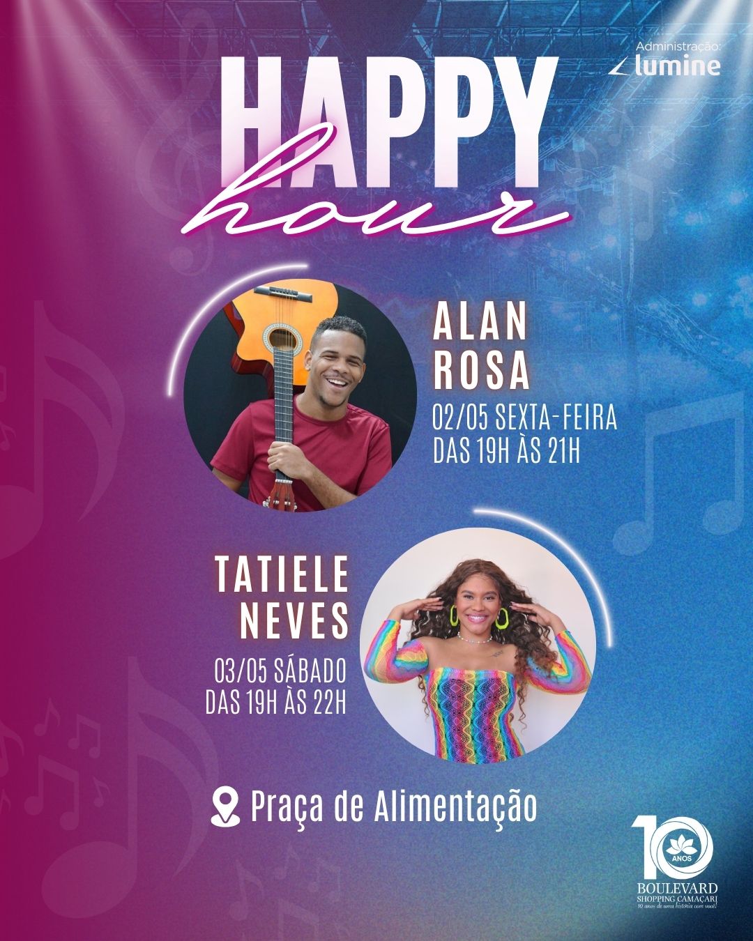 Happy Hour – 02 e 03/05 Happy Hour – 02 e 03/05