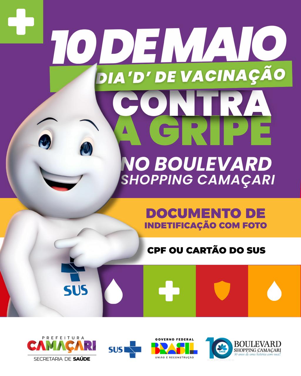 VACINAÇÃO CONTRA GRIPE – 10/05 VACINAÇÃO CONTRA GRIPE – 10/05