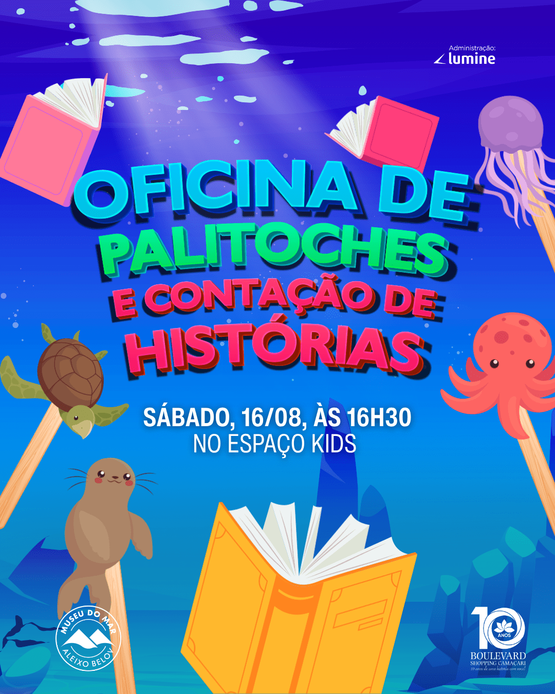 Boulevard Shopping Camaçari apresenta Contação de Histórias e Oficina de Palitoches Boulevard Shopping Camaçari apresenta Contação de Histórias e Oficina de Palitoches