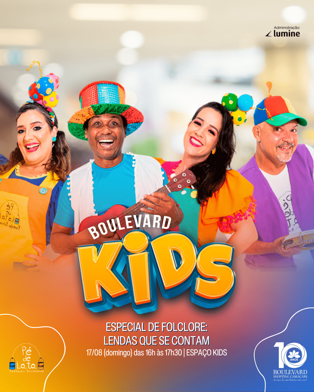 Boulevard Shopping Camaçari apresenta “Lendas que se Contam” com o Grupo Pé de Lata Boulevard Shopping Camaçari apresenta “Lendas que se Contam” com o Grupo Pé de Lata