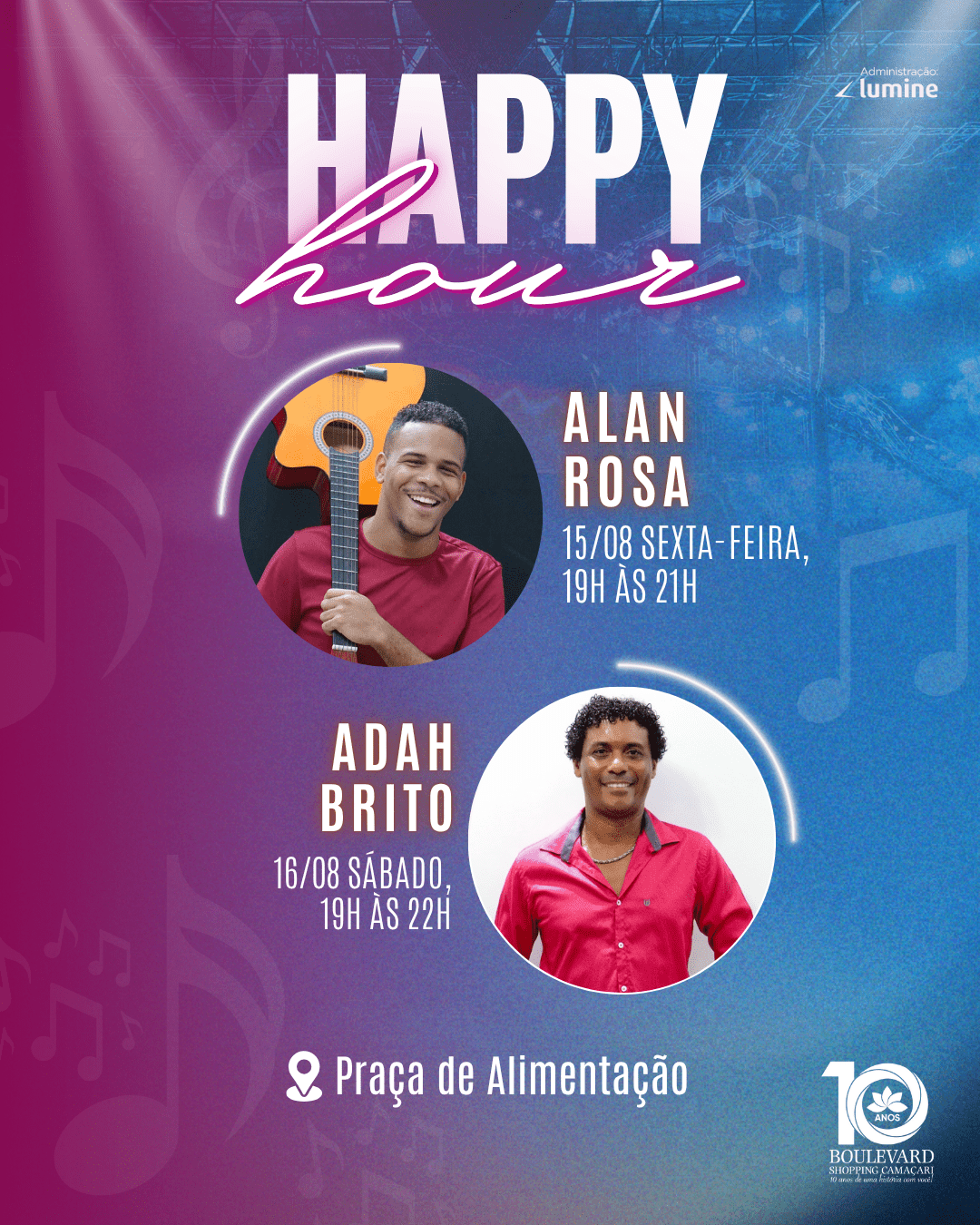 Happy Hour – 15 e 16/08 Happy Hour – 15 e 16/08