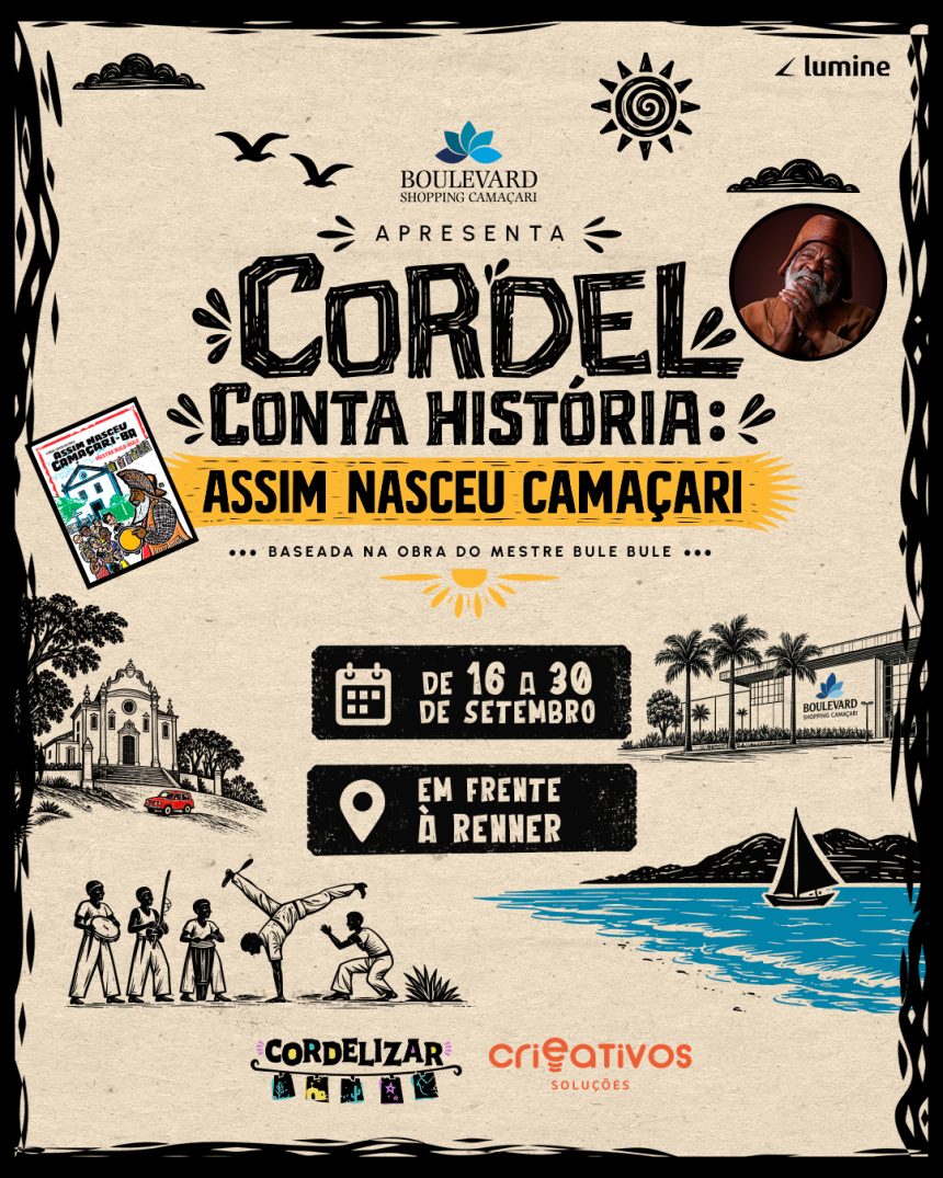 Exposição Cordel Conta História: Assim Nasceu Camaçari – 16 a 30/09 Exposição Cordel Conta História: Assim Nasceu Camaçari – 16 a 30/09