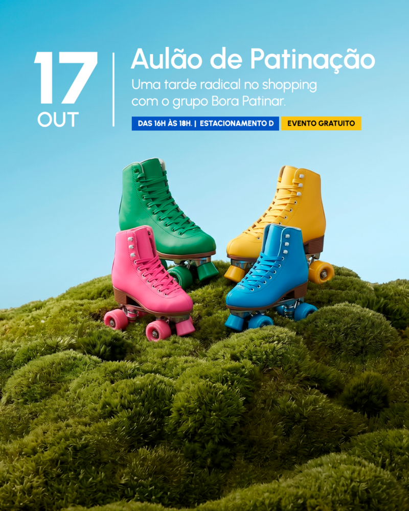 AULÃO DE PATINAÇÃO – 17/10