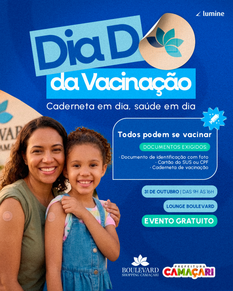 Dia D da Vacinação no Boulevard Shopping Camaçari